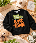 East Town Truck Graphic Sweatshirt for Boys – Black