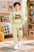 Boys Woo Hey Graphic Winter Tracksuit – Pistachio Green