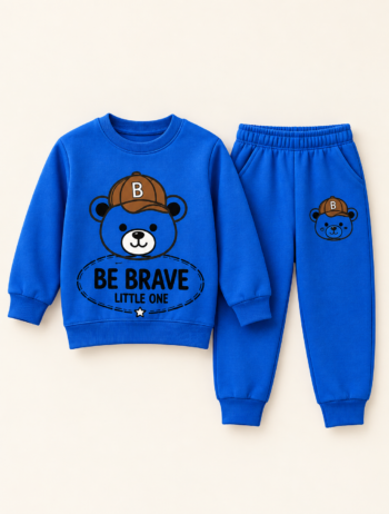Boys’ Blue Bear Printed Sweatshirt & Jogger Set 🧸💙