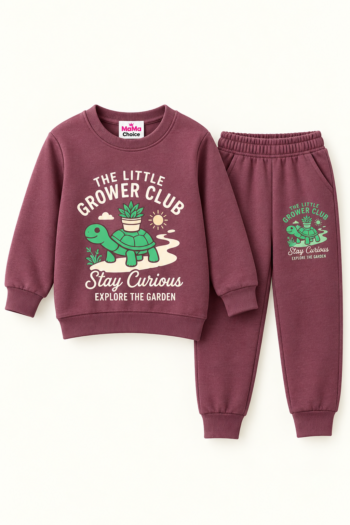 Little Grower Club Kids Winter 2-Piece Set – Maroon