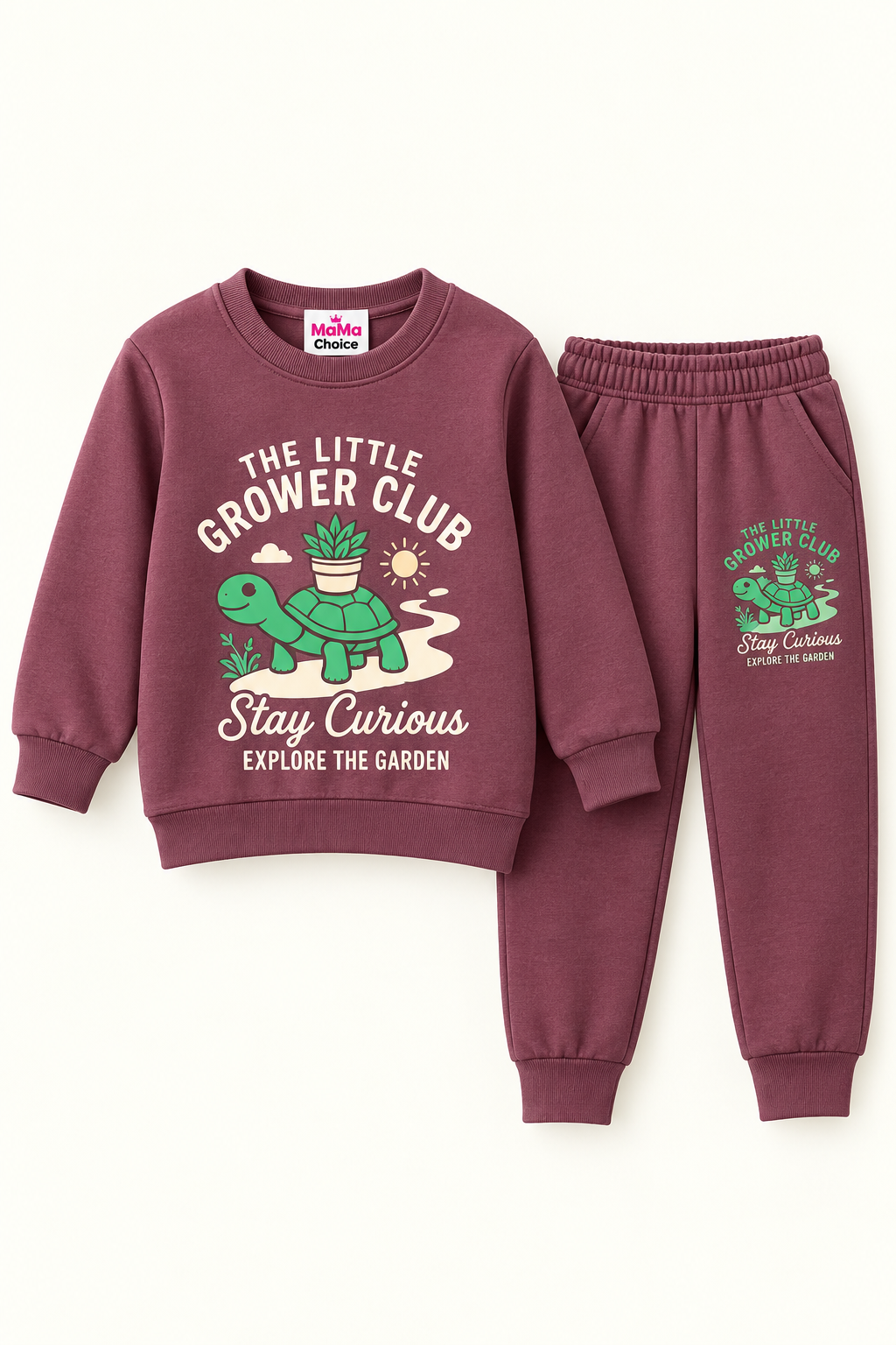 Little Grower Club Kids Winter 2-Piece Set – Maroon